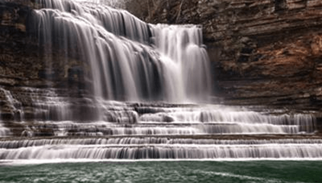 Waterfall at state park.