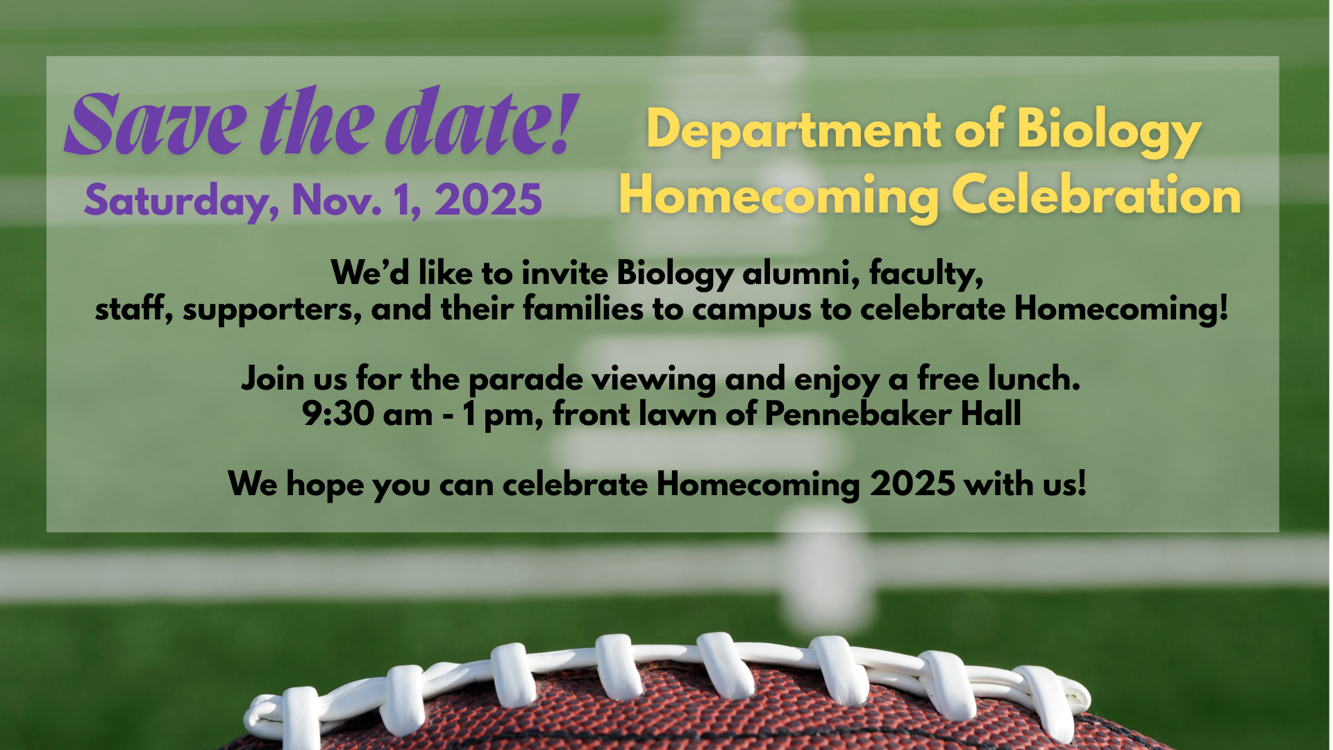 Save the Date for the Hoco Celebration