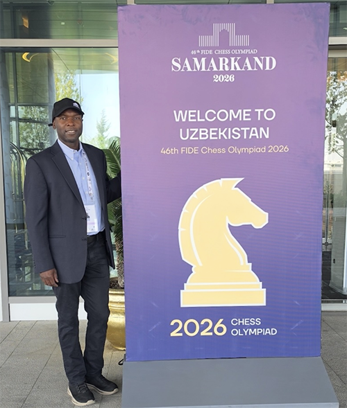 Dr. Chitiyo at the International Chess Summit 2026.