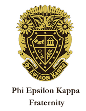 Phi Epsilon Kappa crest logo
