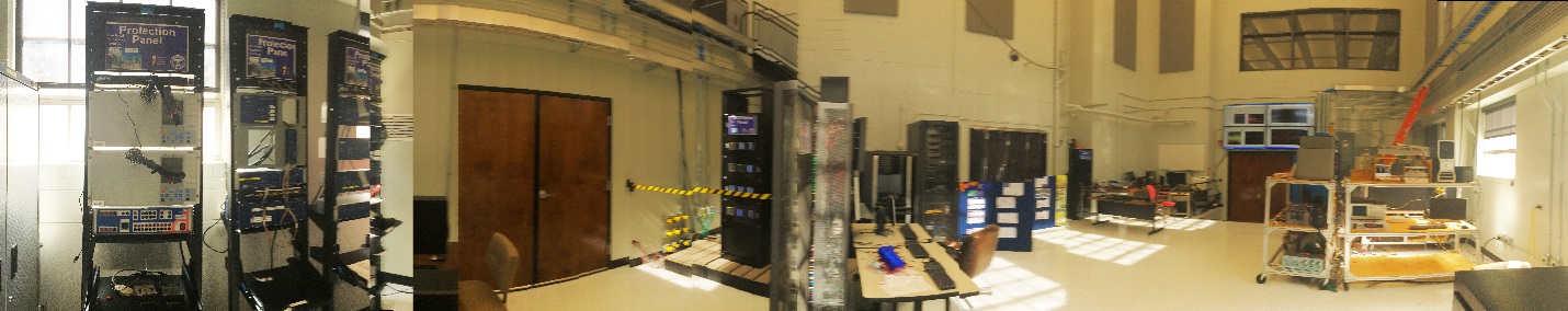 Panoramic view of the Smart Grid Lab