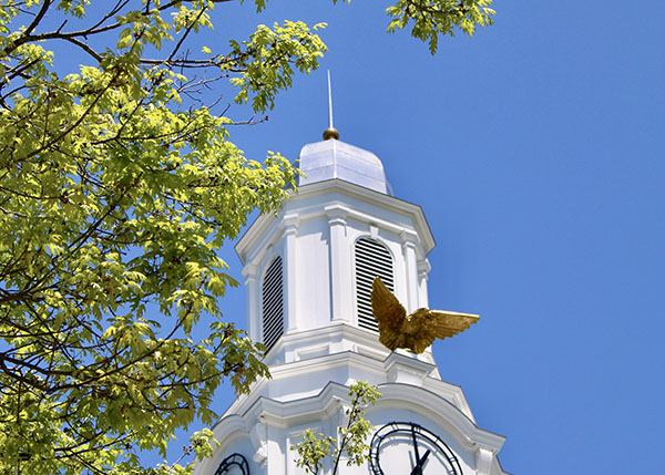 Derryberry cupola on a sunny day with blue skies. 