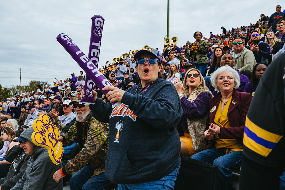 Tennessee Tech students and alumni at the Homecoming football game.