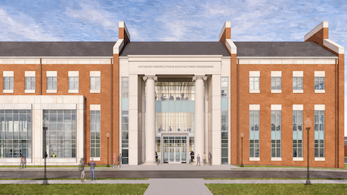 Rendering of ACME Building facade and entrance