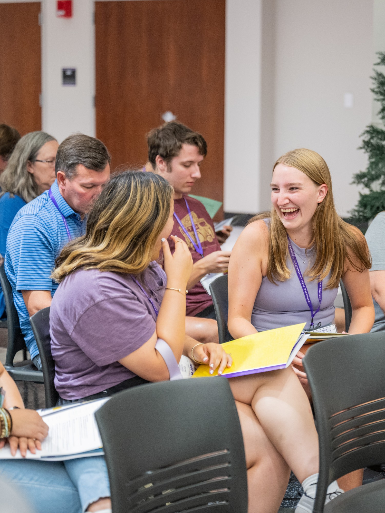 Students at event