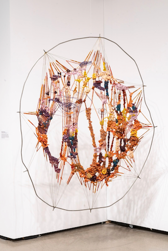 Sculpture made with fibers