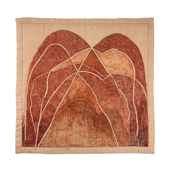 quilted fabric of shapes