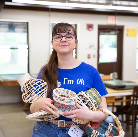 Student posing for the camera