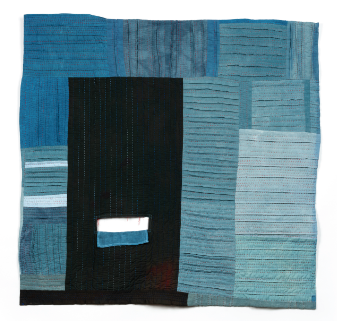 blue quilt