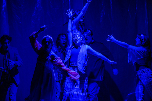 Godspell Godspell, Peggy surrounded by cast dancing