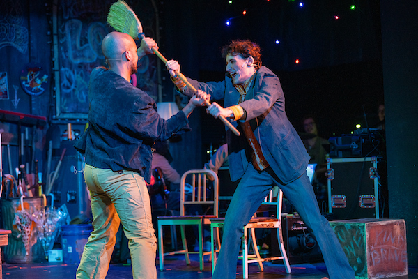 Godspell, John the Baptist fighting with Lamar 