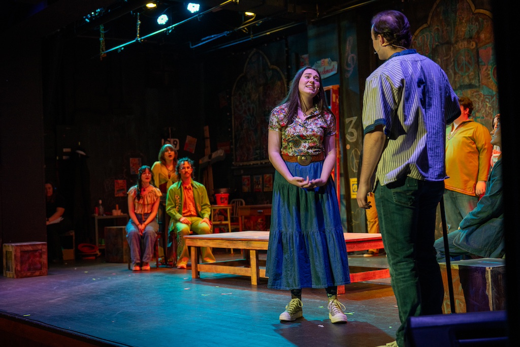 Godspell, Robin speaking with Jesus while others look on
