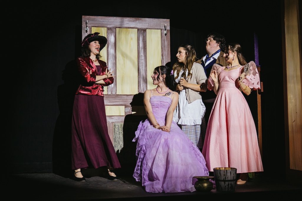 Into the Woods, Cinderella, Cinderella's Step-Mother, Step-Sisters and Father, played by Zeke Eckert 