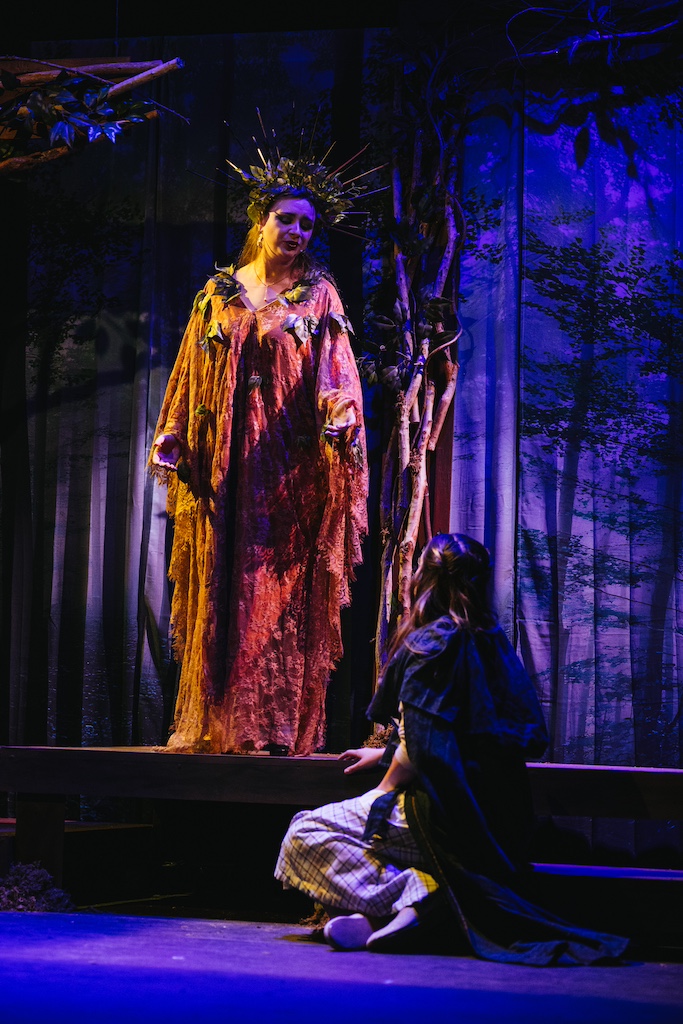 Into The Woods: Cinderella encounters her Fairy Godmother in the woods