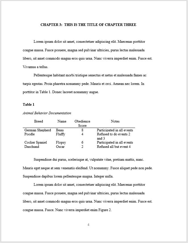 College Of Graduate Studies Theses Dissertations List Of Tables