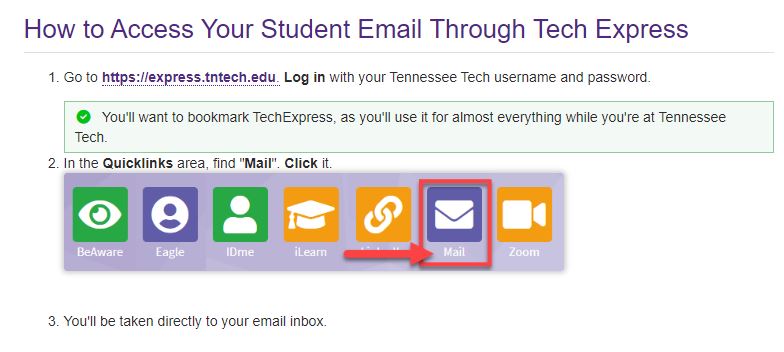 email instructions graphic