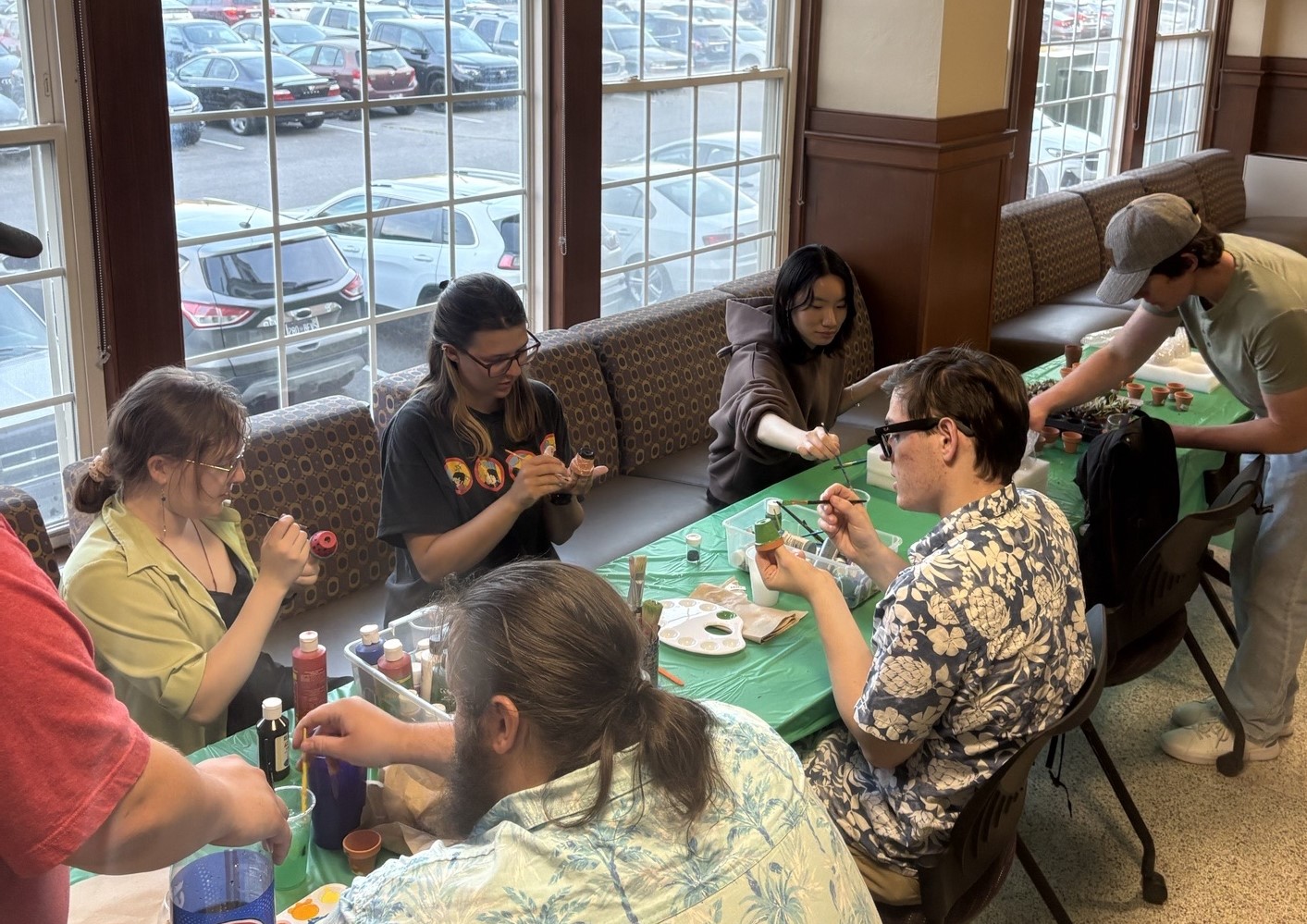 students at a cultural food event