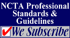 Logo and declaration of subscription to NCTA Professional Standards and guidelines