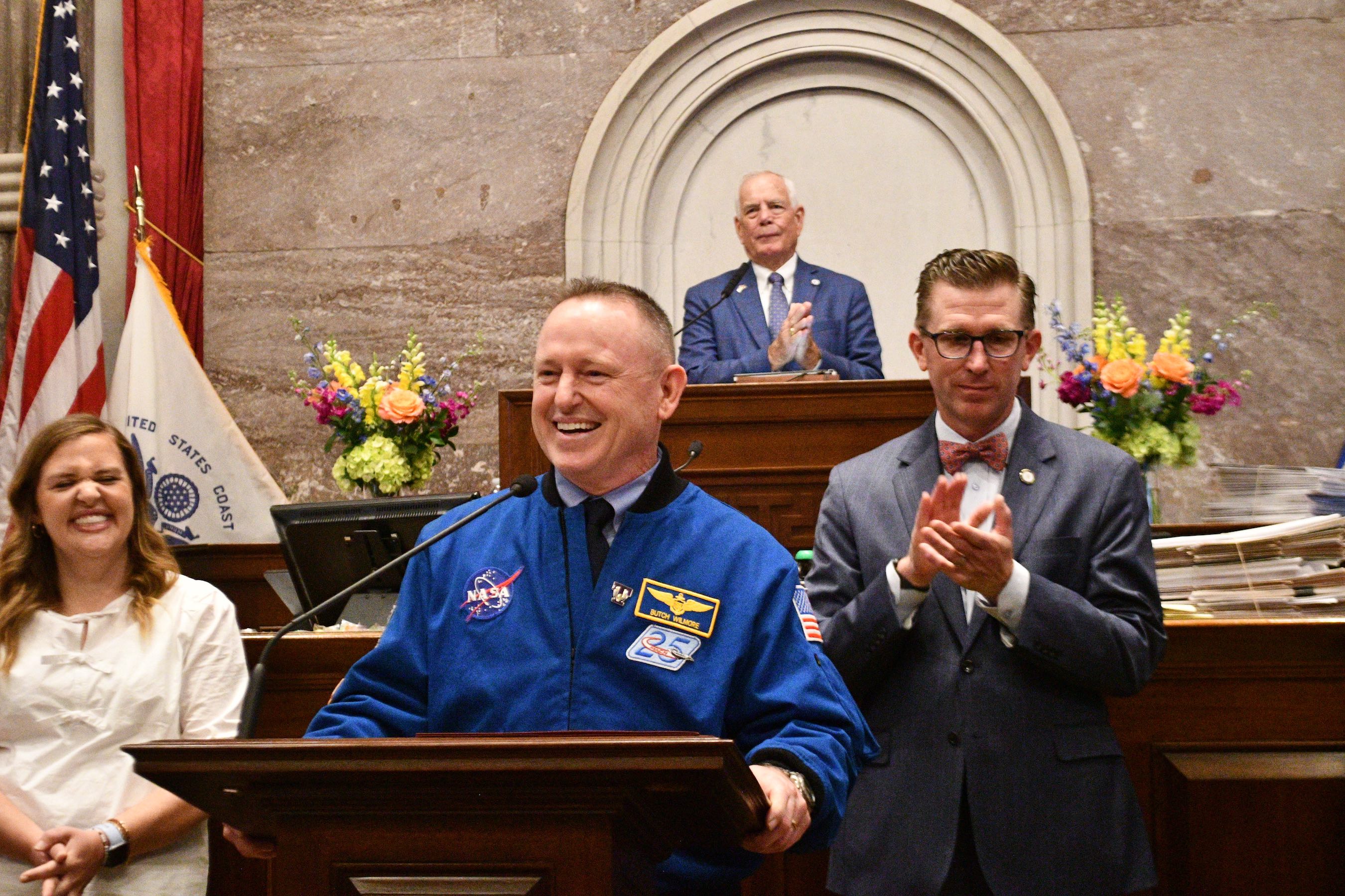 Butch Wilmore on the floor of the Tennessee House of Representatives April 16, 2025