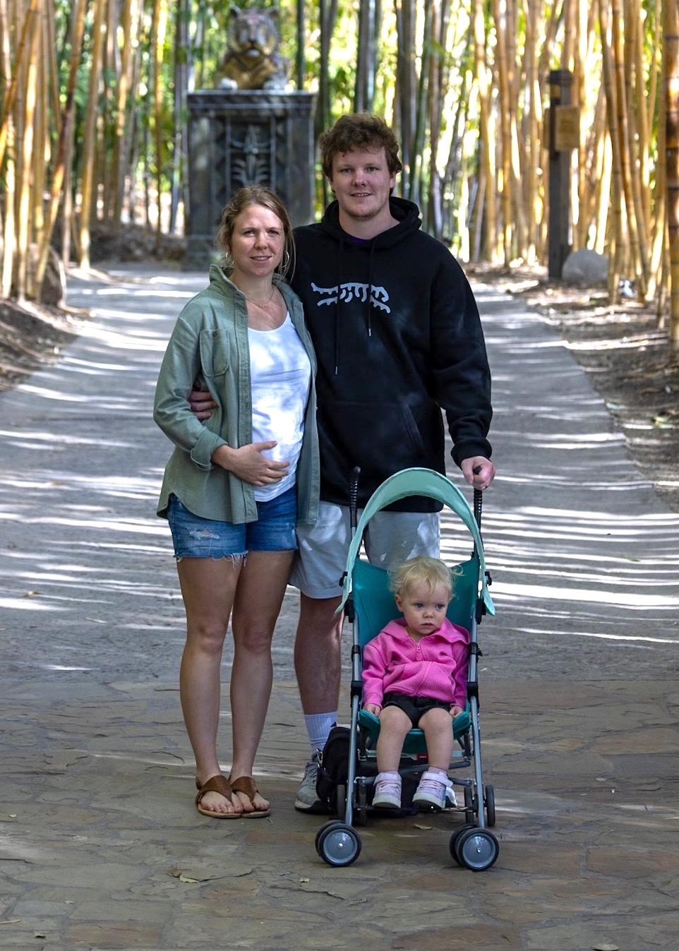 Jack Bender pictured with his wife, Jolie, and daughter, Odelia. 
