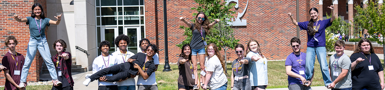 Group of students pose during a SOAR event