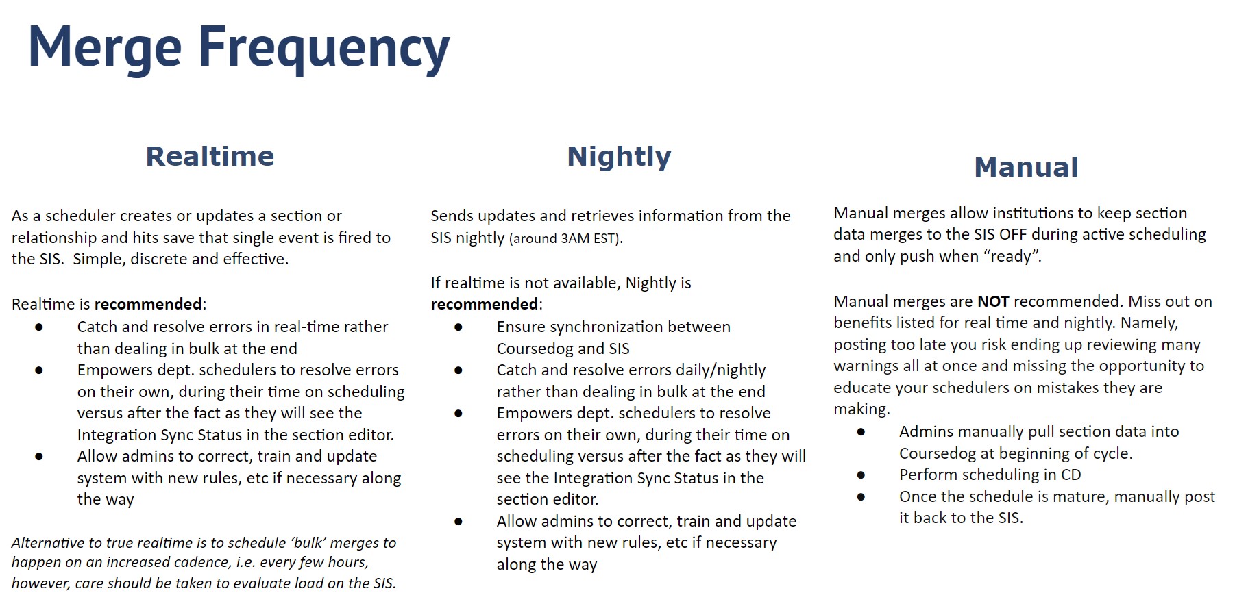 Merge Frequency