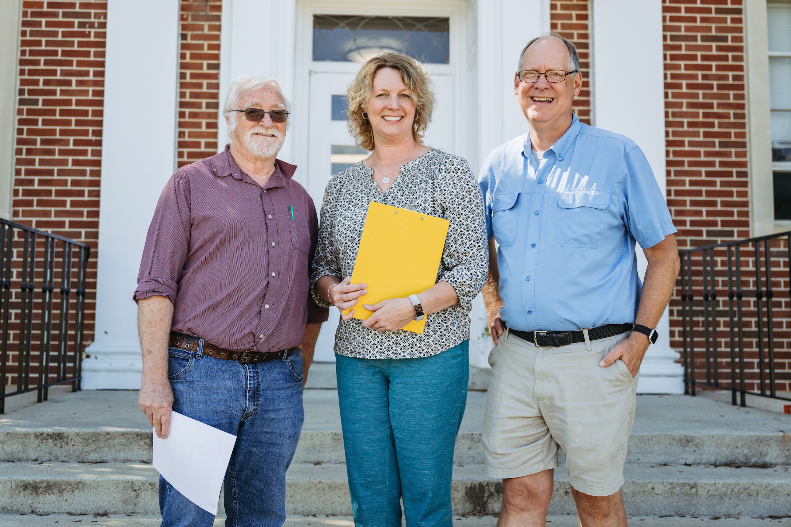 From left: Tennessee Tech faculty members Steve Robinson, Holly Anthony and Chris Wilson