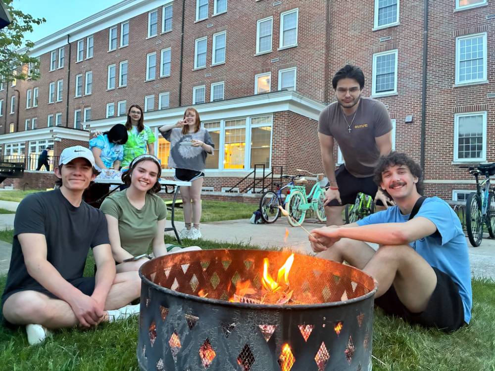 students enjoying a program