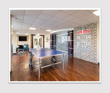 Papa Johns Pizza location in residential hall
