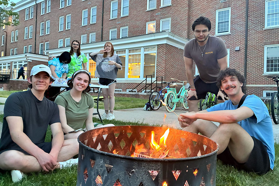 Students attending events
