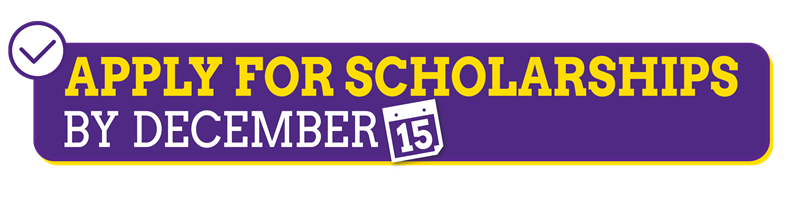 Apply for scholarships by December 15