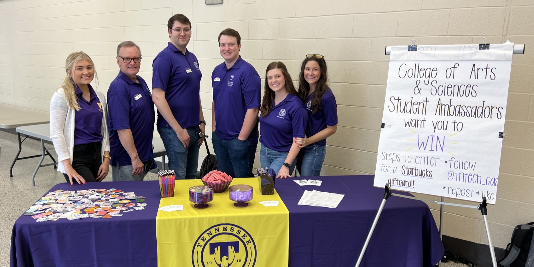 Ambassadors at event table