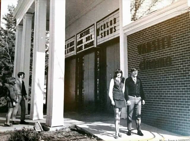Advertisement from 1970 depicting the Varsity Cinema from The Eagle yearbook