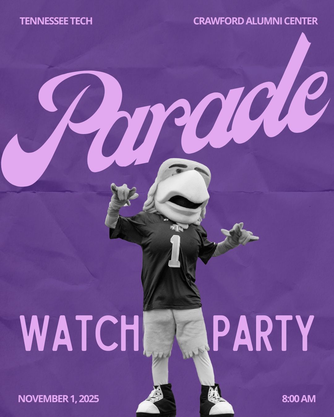 2025 Homecoming Parade watch party invite