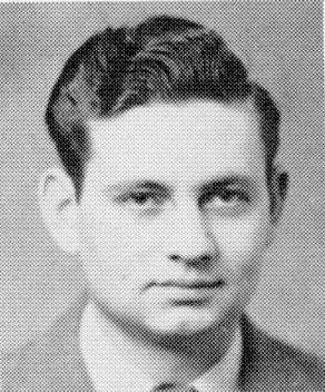 A black and white yearbook photo of Mr. Love.