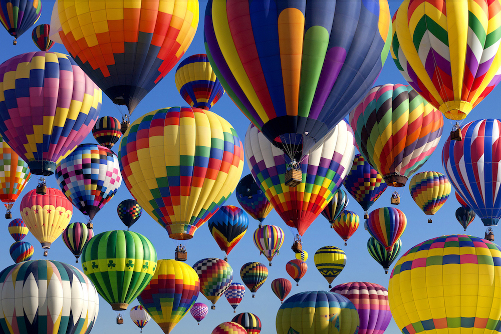 Hot air balloons