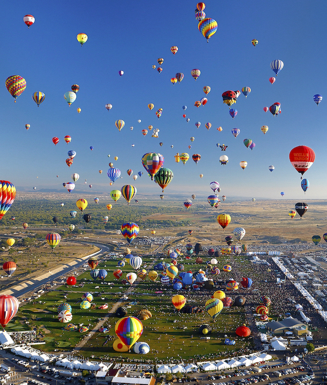 Hot air balloons