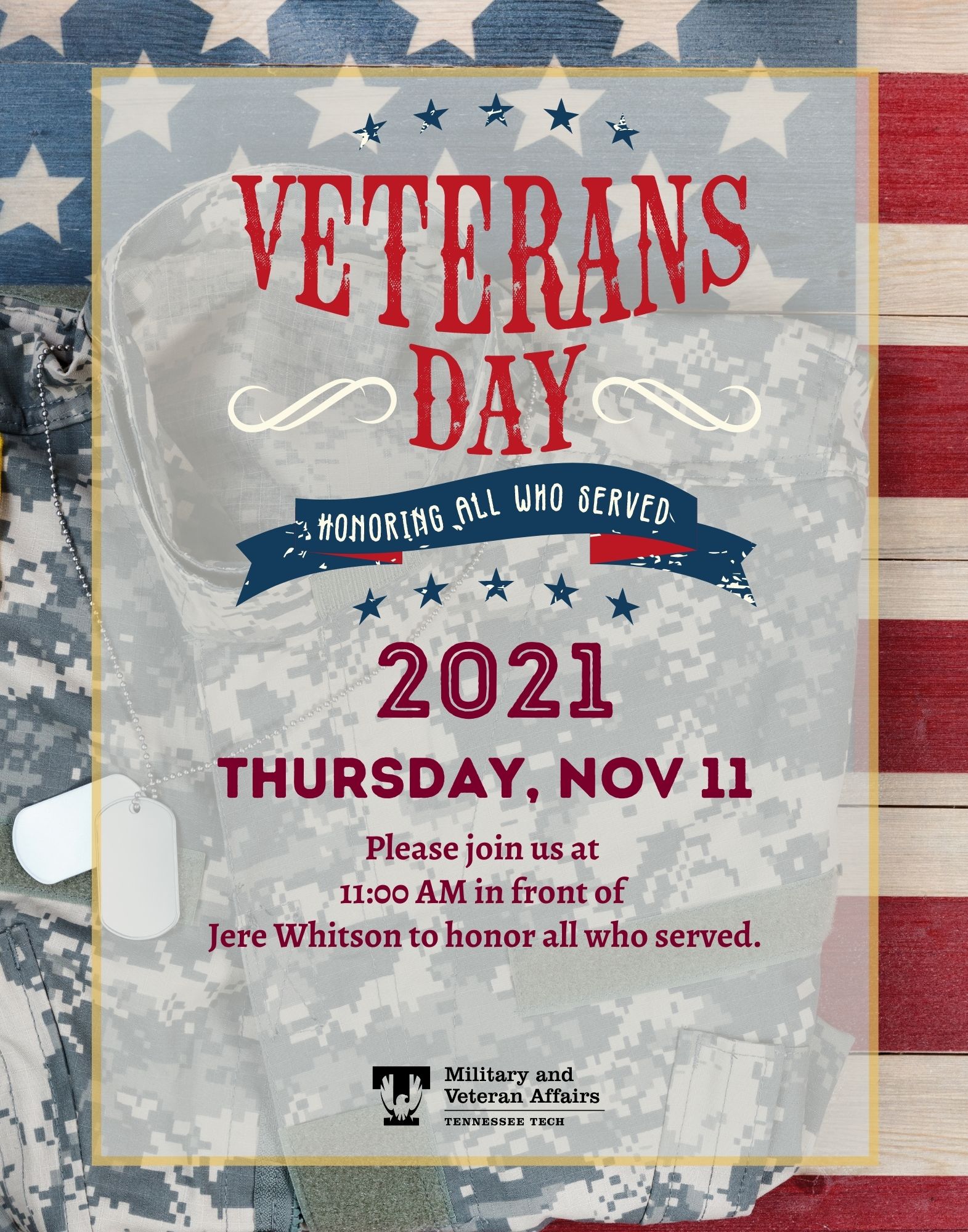 Veterans Week 2021 Poster