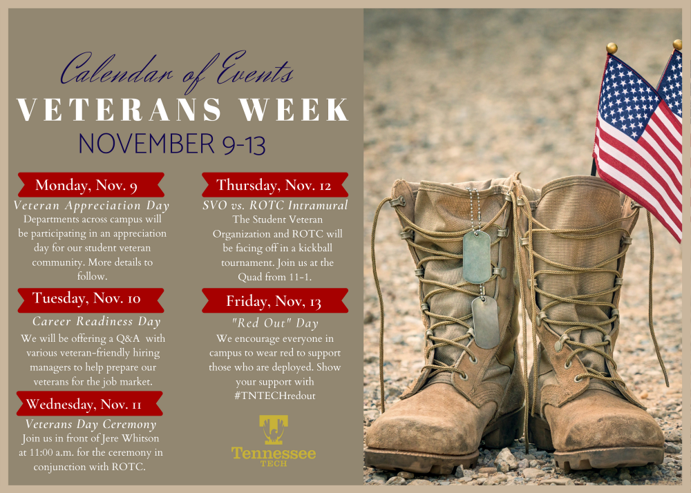 Veterans Week 2020 flyer