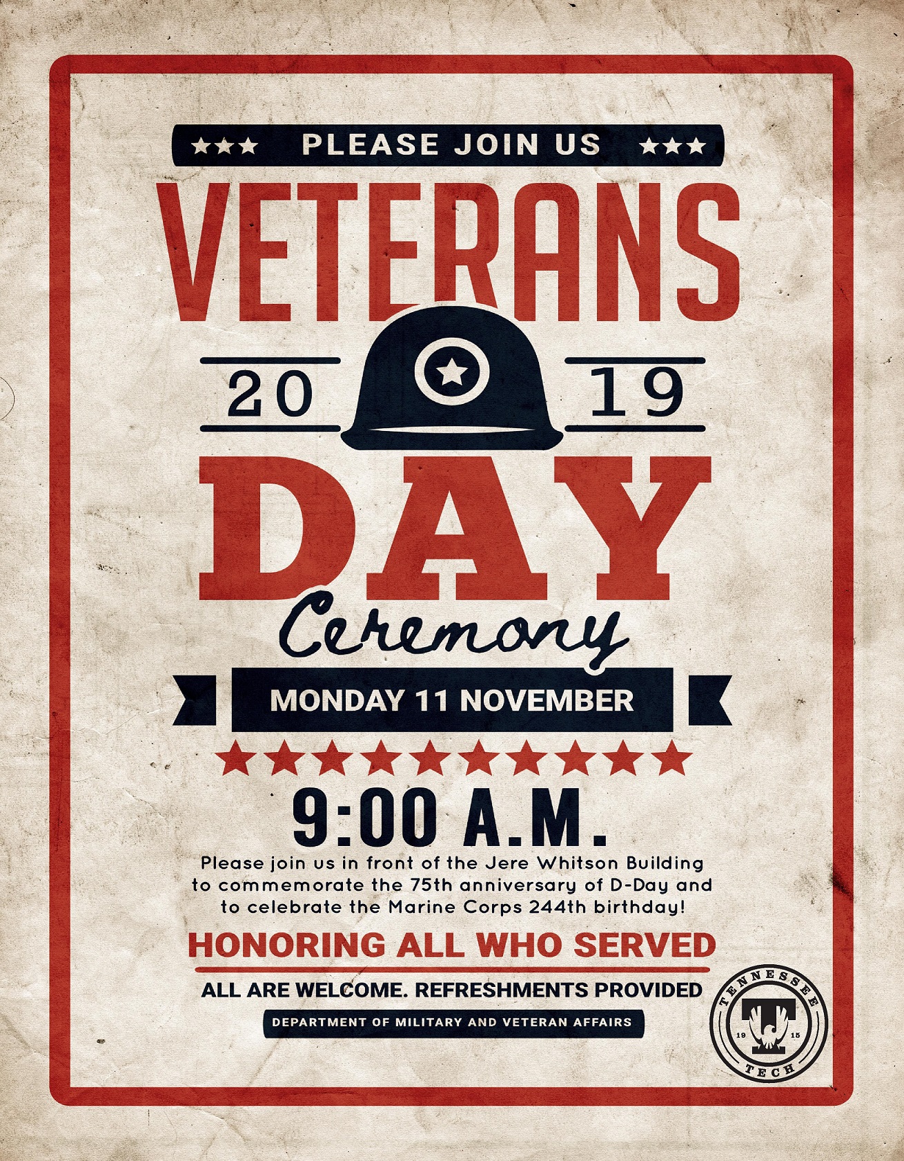 Veterans Day 2019 poster